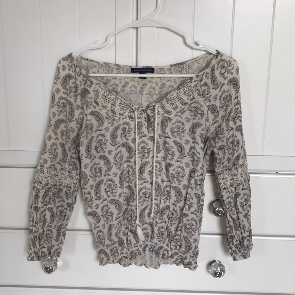 American Eagle 3/4 sleeve shirt